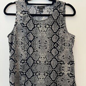 Halogen - Grey and black snakeskin sleeveless
